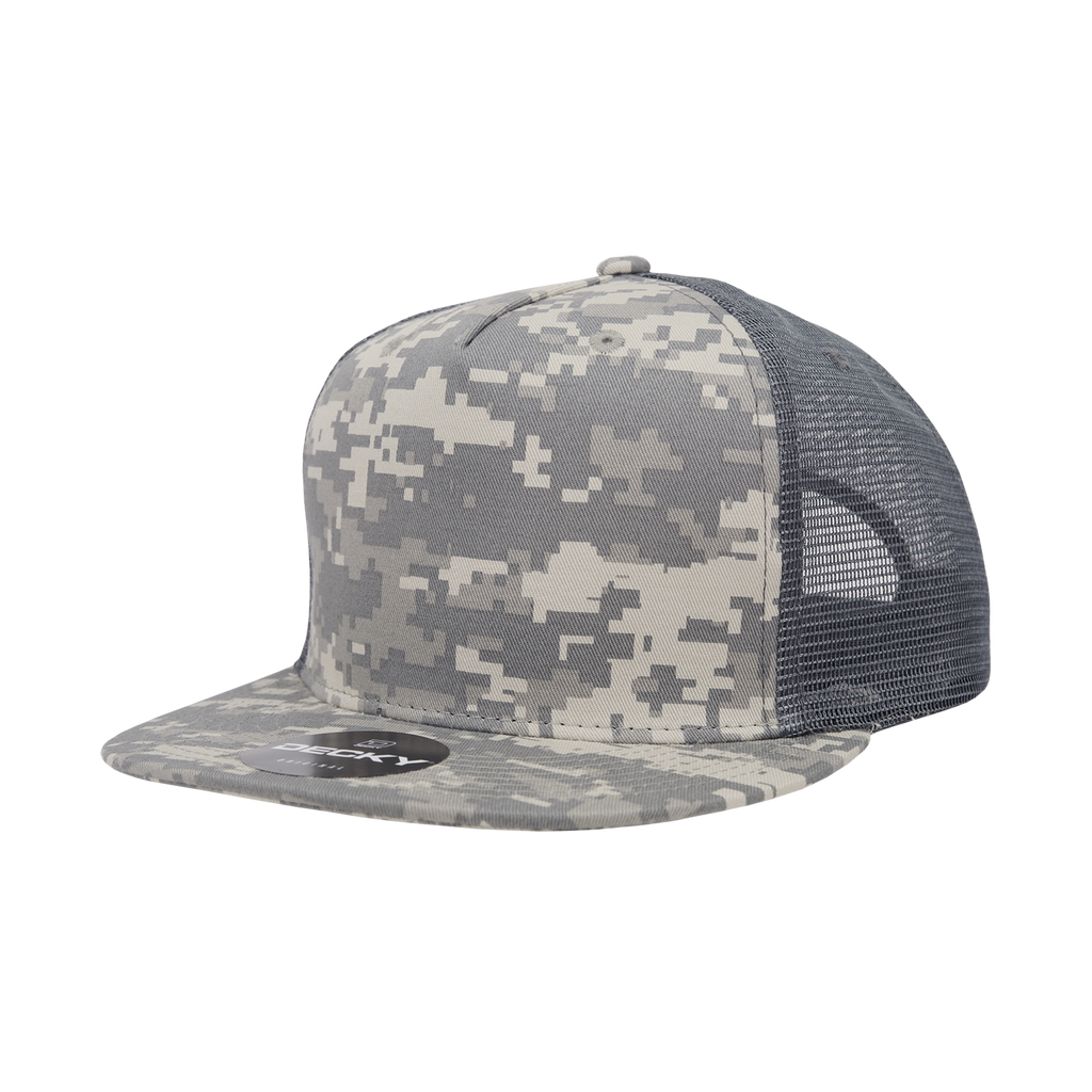 Decky 1040 5 Panel High Profile Structured Cotton Blend Trucker
