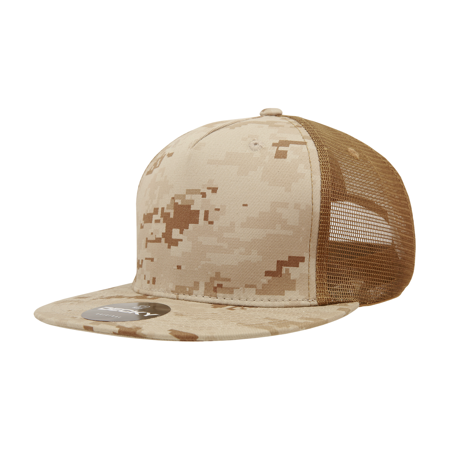 Decky 1040 5 Panel High Profile Structured Cotton Blend Trucker