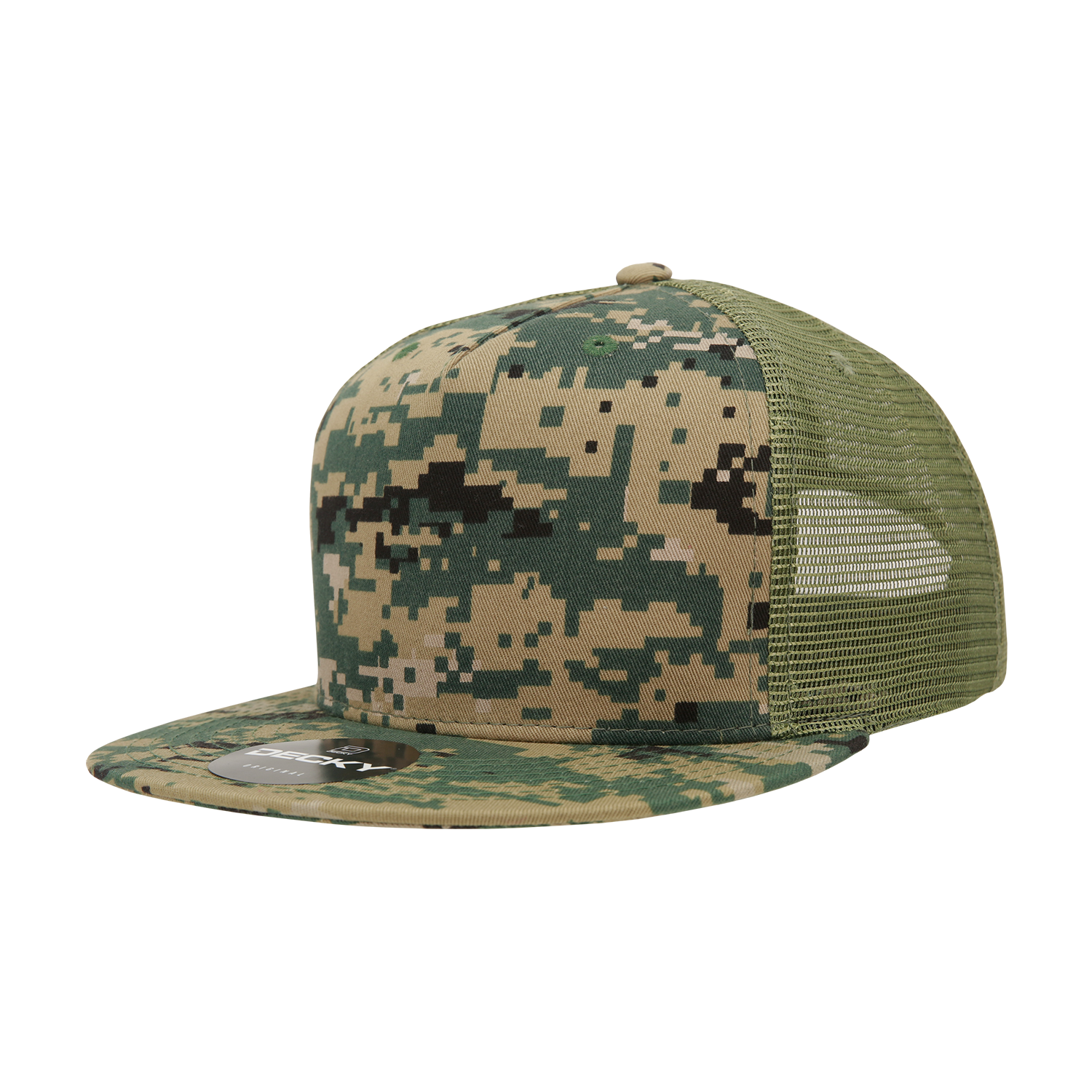 Decky 1040 5 Panel High Profile Structured Cotton Blend Trucker