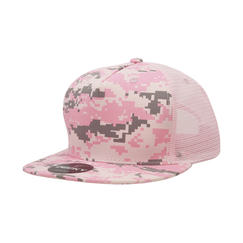 Decky 1040 5 Panel High Profile Structured Cotton Blend Trucker