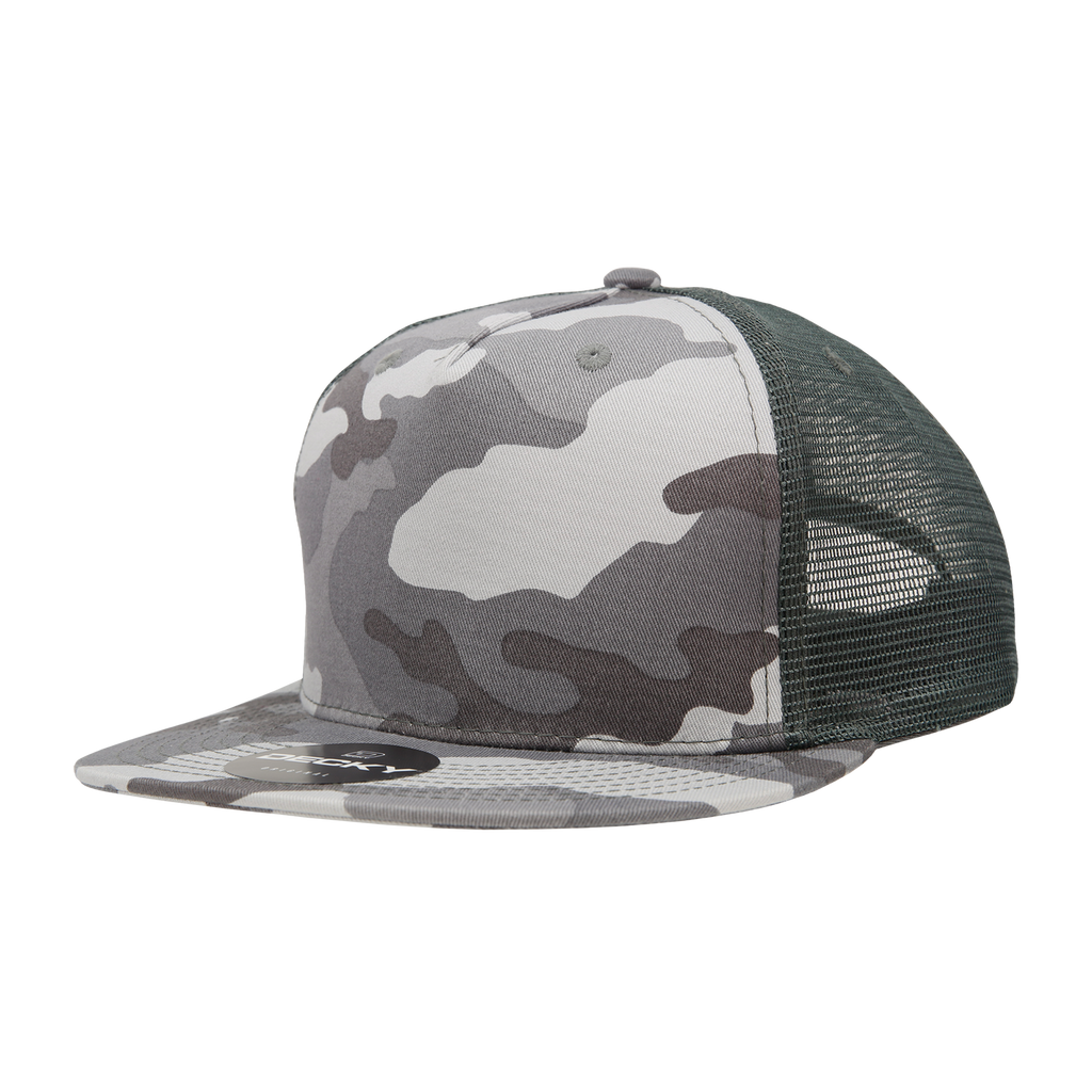 Decky 1040 5 Panel High Profile Structured Cotton Blend Trucker