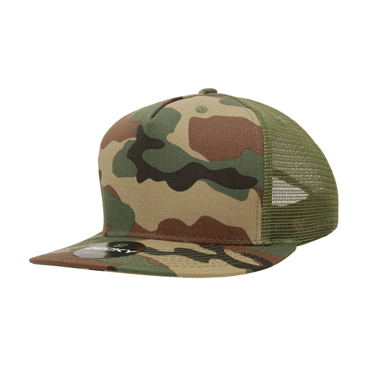 Decky 1040 5 Panel High Profile Structured Cotton Blend Trucker