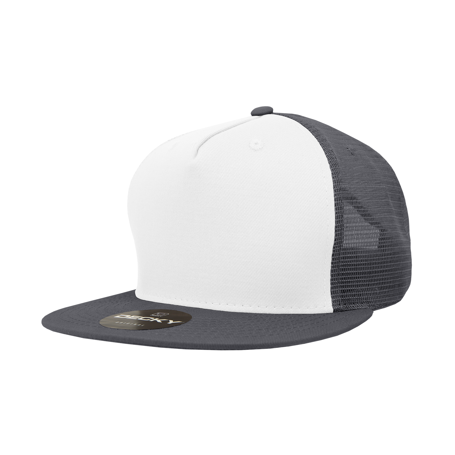 Decky 1040 5 Panel High Profile Structured Cotton Blend Trucker