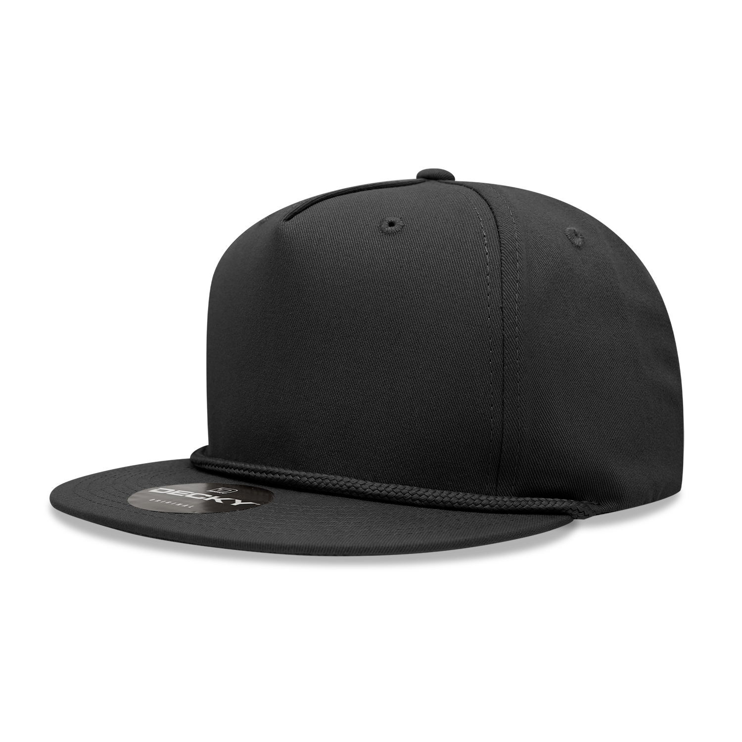 Decky 1041 5 Panel High Profile Structured Cotton Blend Rope Hat