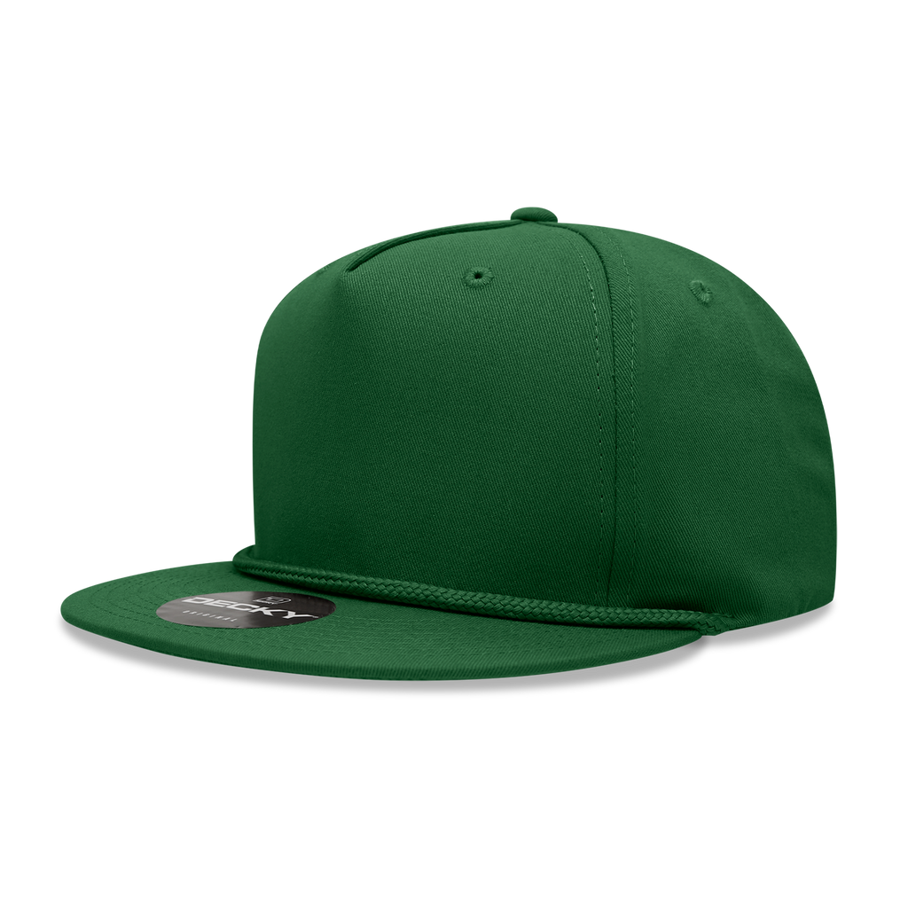 Decky 1041 5 Panel High Profile Structured Cotton Blend Rope Hat