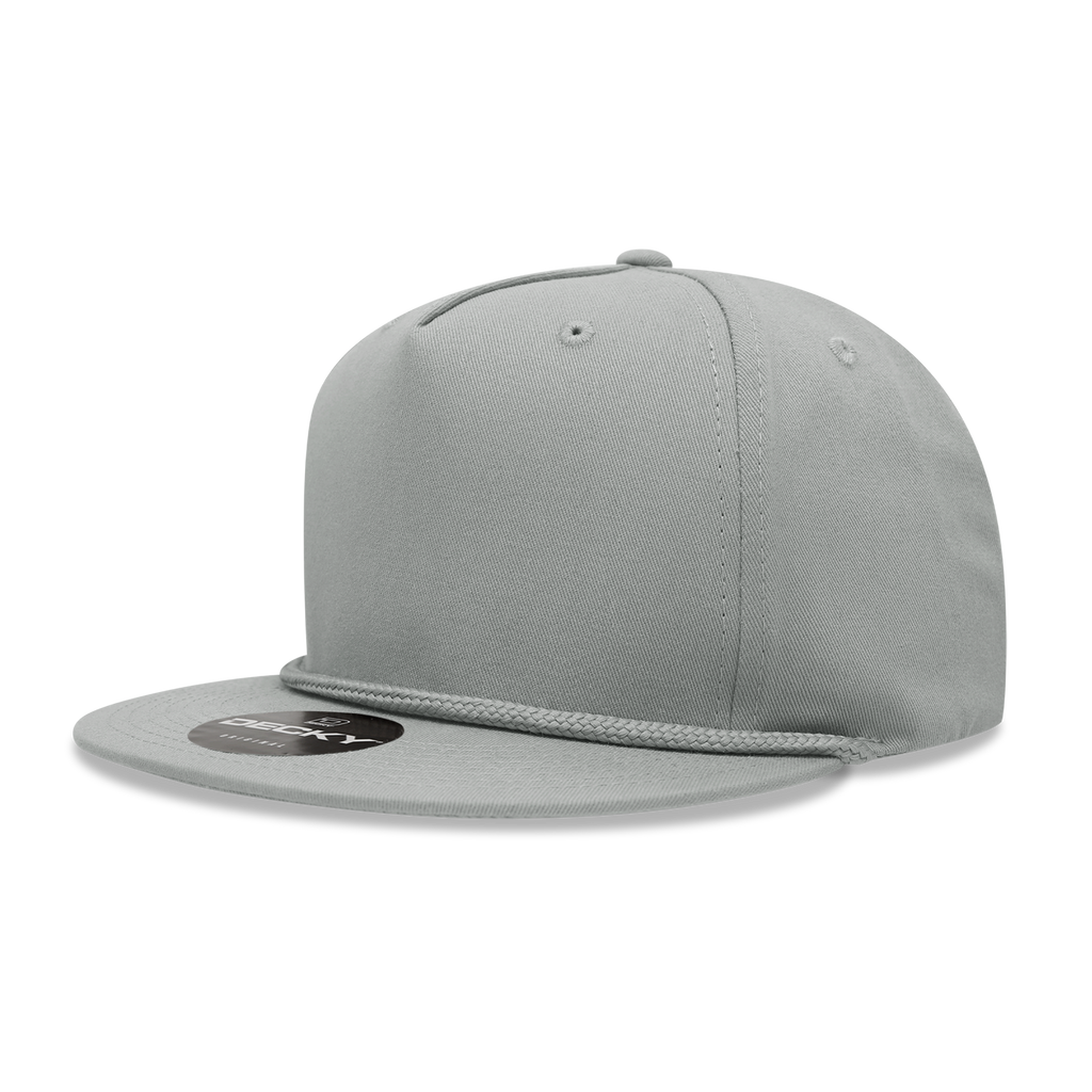 Decky 1041 5 Panel High Profile Structured Cotton Blend Rope Hat