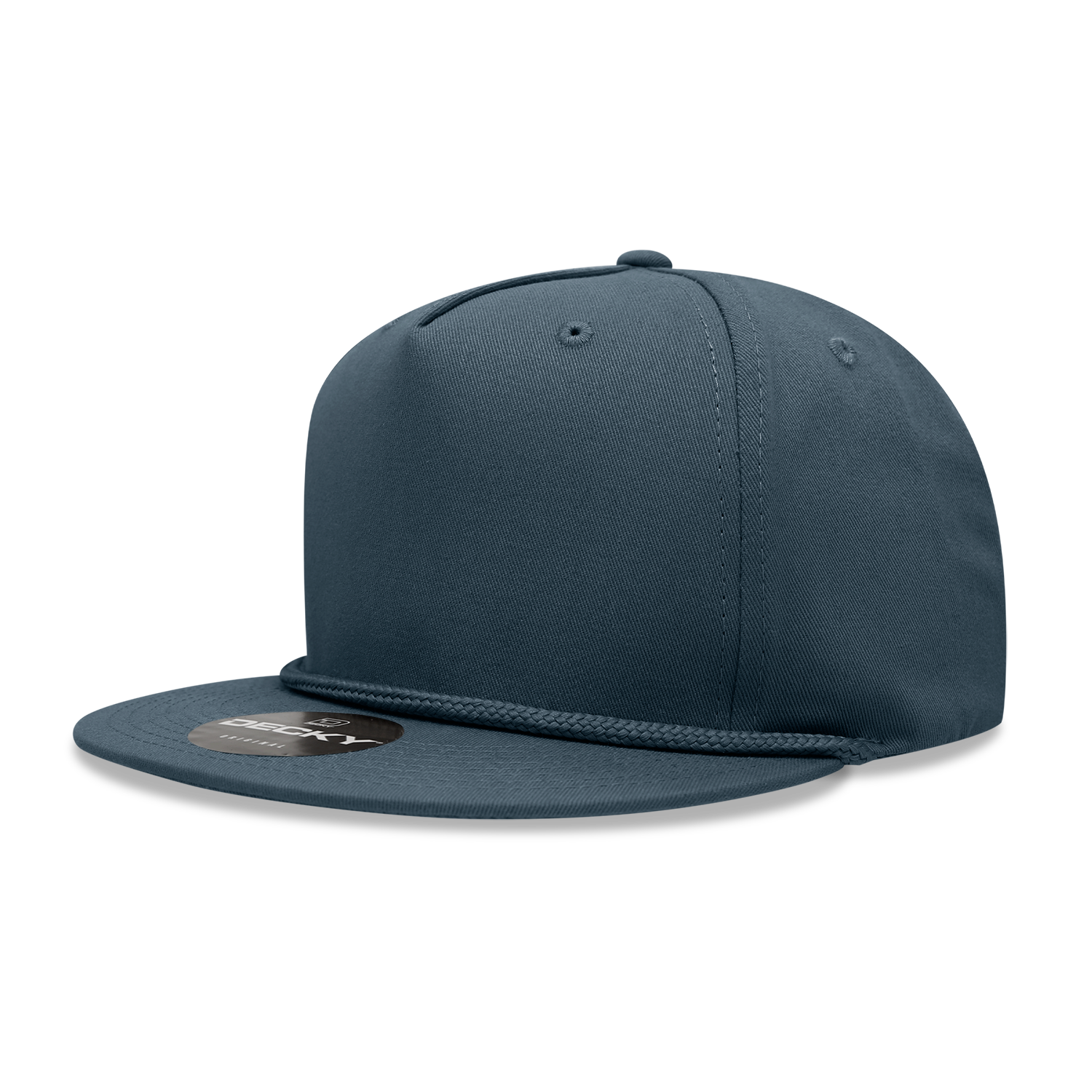 Decky 1041 5 Panel High Profile Structured Cotton Blend Rope Hat