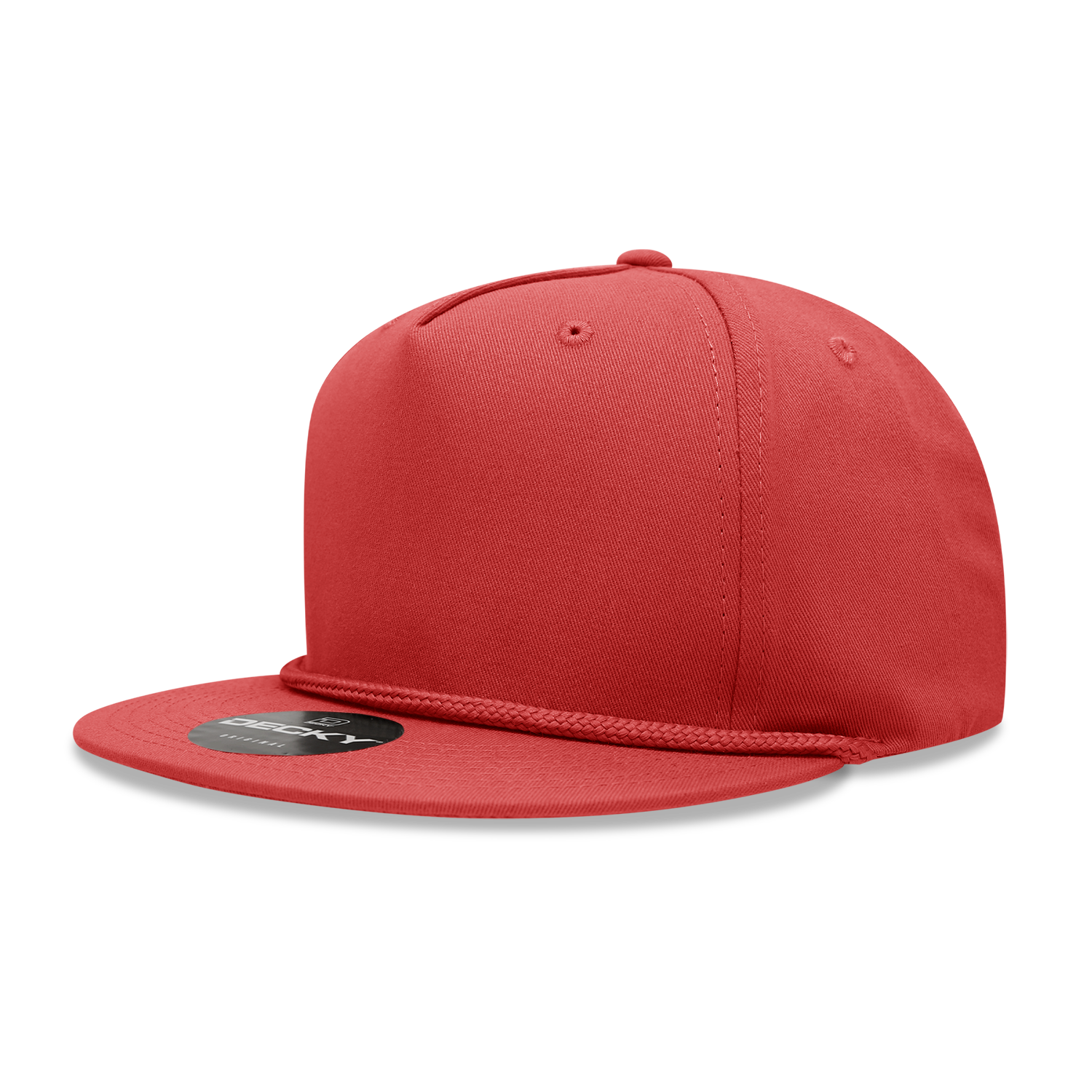 Decky 1041 5 Panel High Profile Structured Cotton Blend Rope Hat