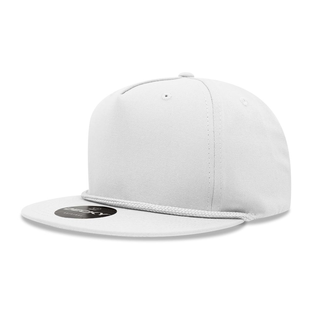 Decky 1041 5 Panel High Profile Structured Cotton Blend Rope Hat