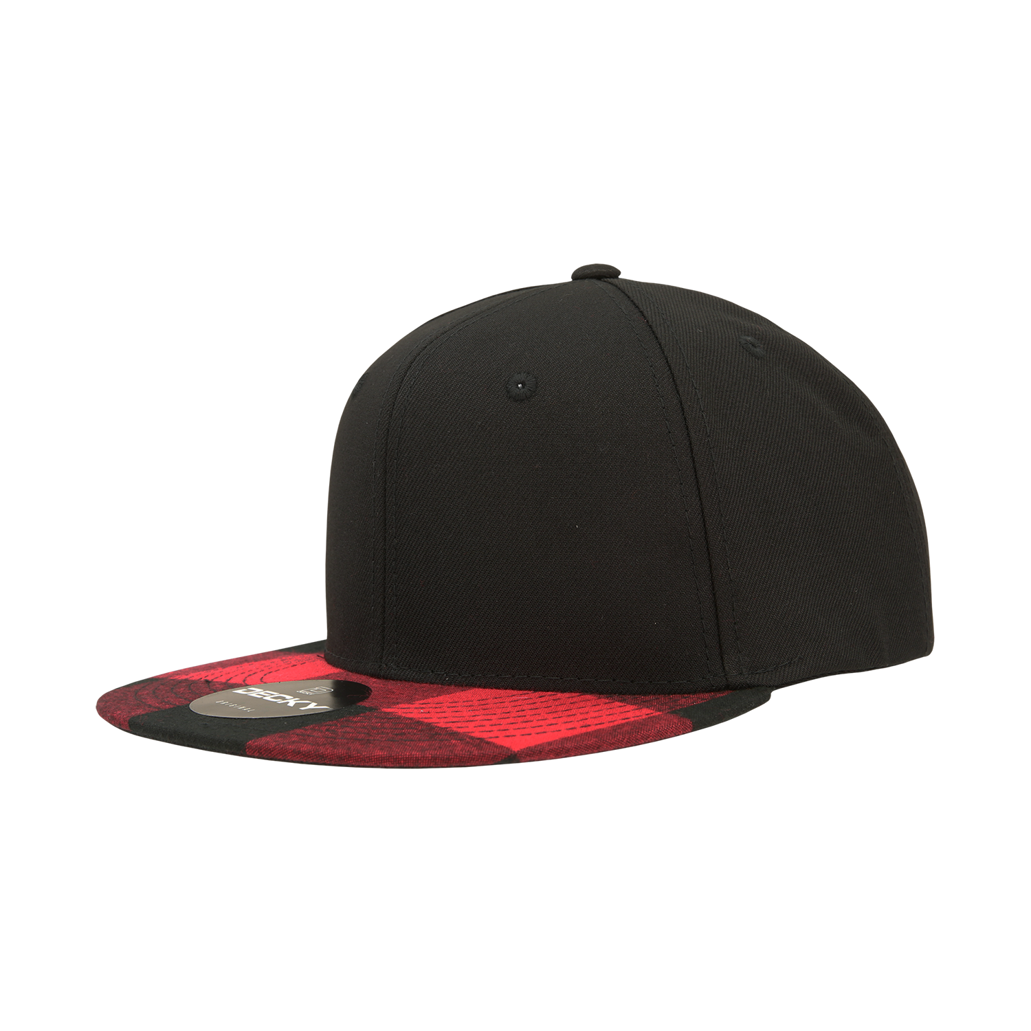 Decky 1045 6 Panel High Profile Structured Plaid Bill Snapback
