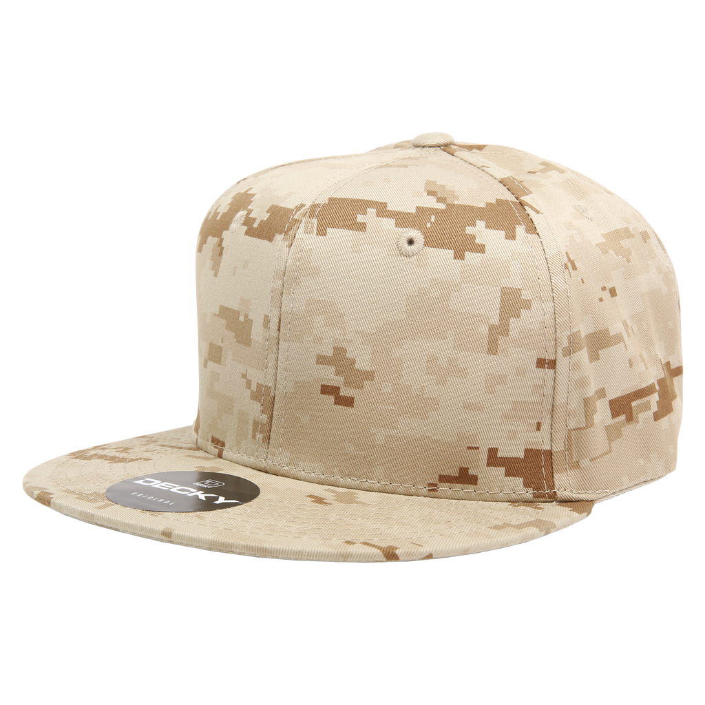 Decky 1047 6 Panel High Profile Structured Camo Snapback, ACU/ACU/ACU,          ACU