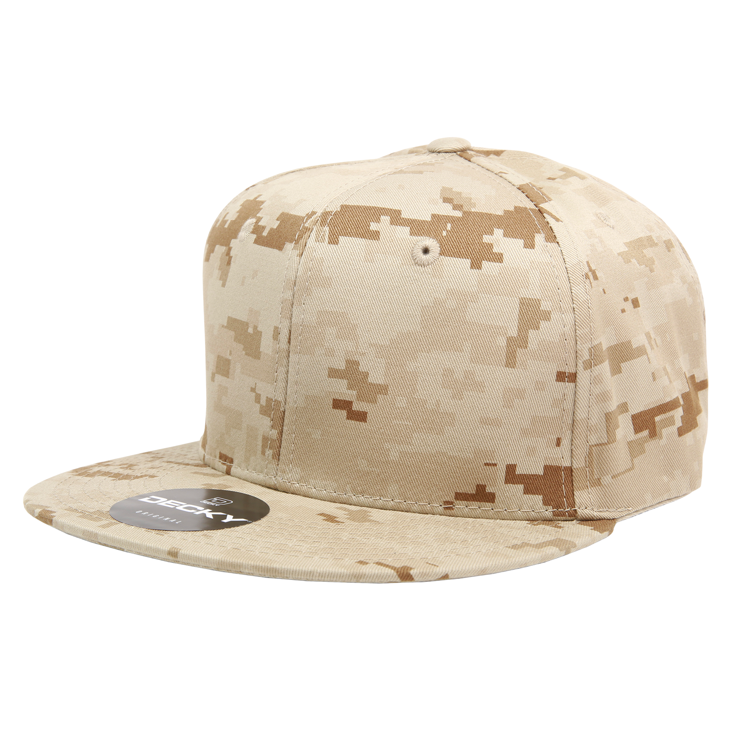 Decky 1047 6 Panel High Profile Structured Camo Snapback, ACU/ACU/ACU,          ACU