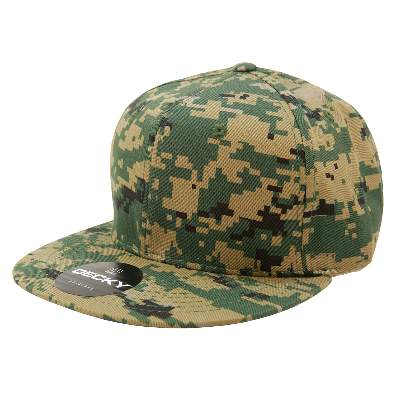 Decky 1047 6 Panel High Profile Structured Camo Snapback, ACU/ACU/ACU,          ACU