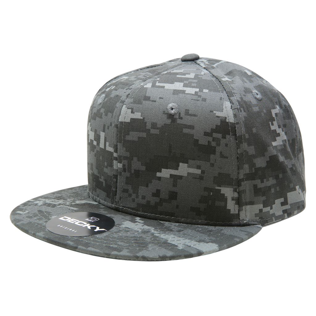 Decky 1047 6 Panel High Profile Structured Camo Snapback, ACU/ACU/ACU,          ACU