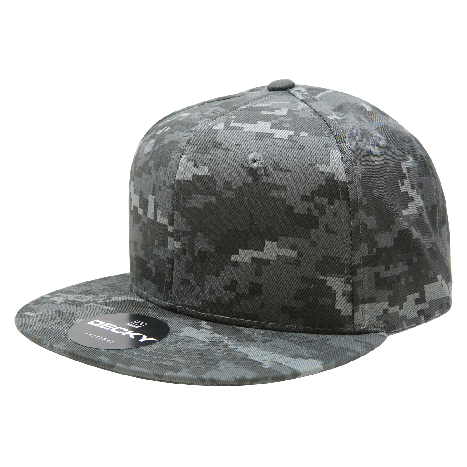 Decky 1047 6 Panel High Profile Structured Camo Snapback, ACU/ACU/ACU,          ACU