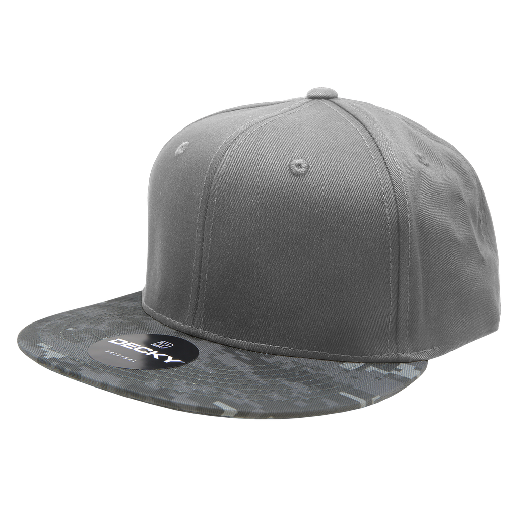 Decky 1047 6 Panel High Profile Structured Camo Snapback, ACU/ACU/ACU,          ACU