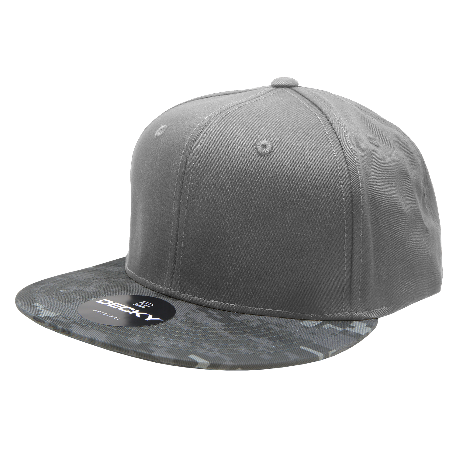 Decky 1047 6 Panel High Profile Structured Camo Snapback, ACU/ACU/ACU,          ACU
