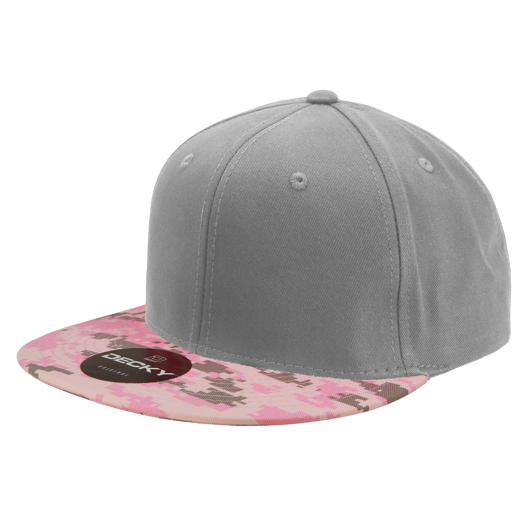 Decky 1047 6 Panel High Profile Structured Camo Snapback, ACU/ACU/ACU,          ACU