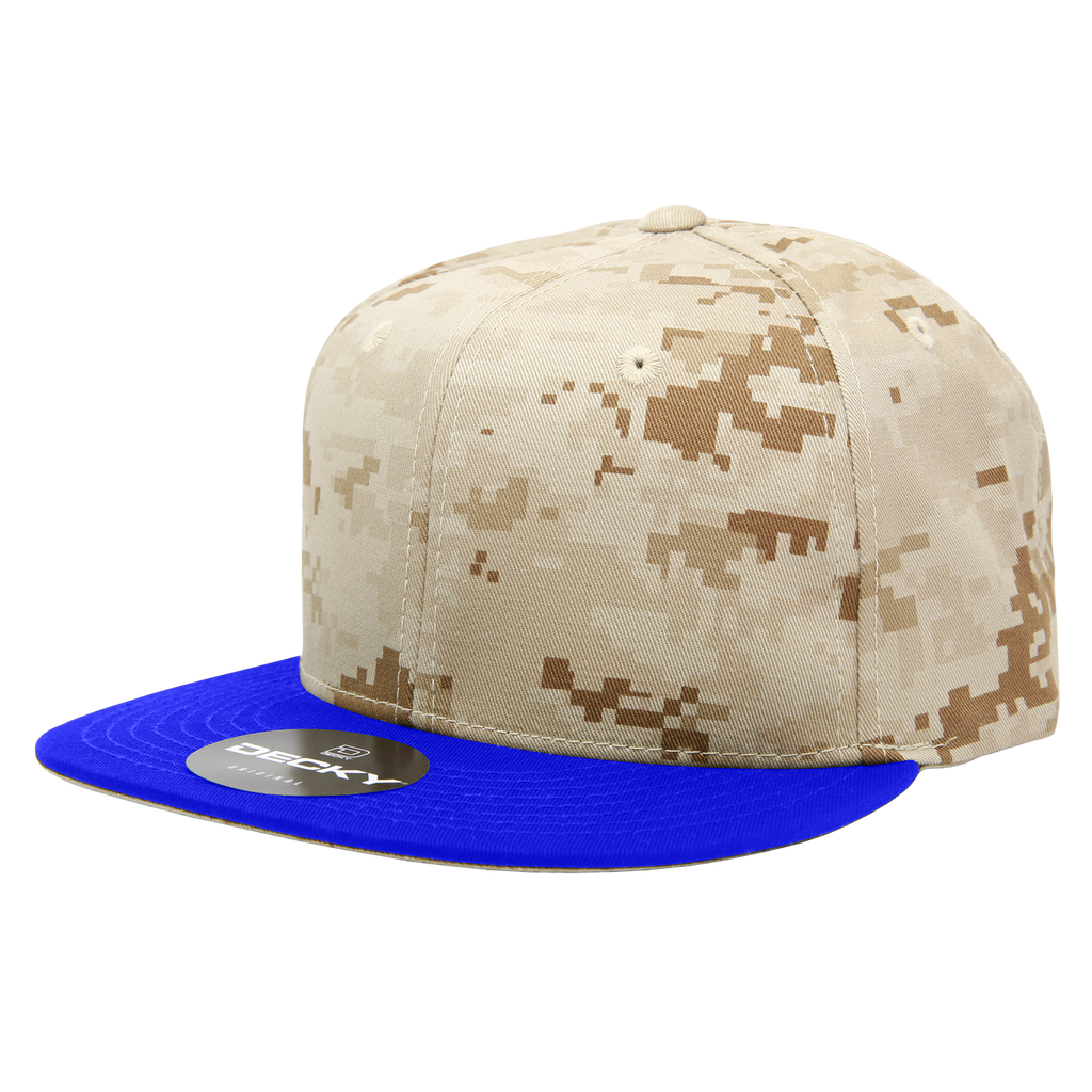 Decky 1047 6 Panel High Profile Structured Camo Snapback, ACU/ACU/ACU,          ACU