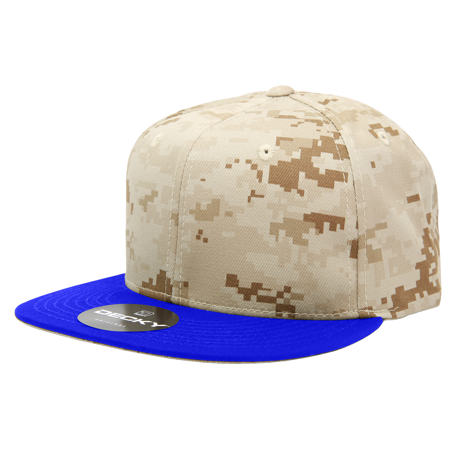 Decky 1047 6 Panel High Profile Structured Camo Snapback, ACU/ACU/ACU,          ACU