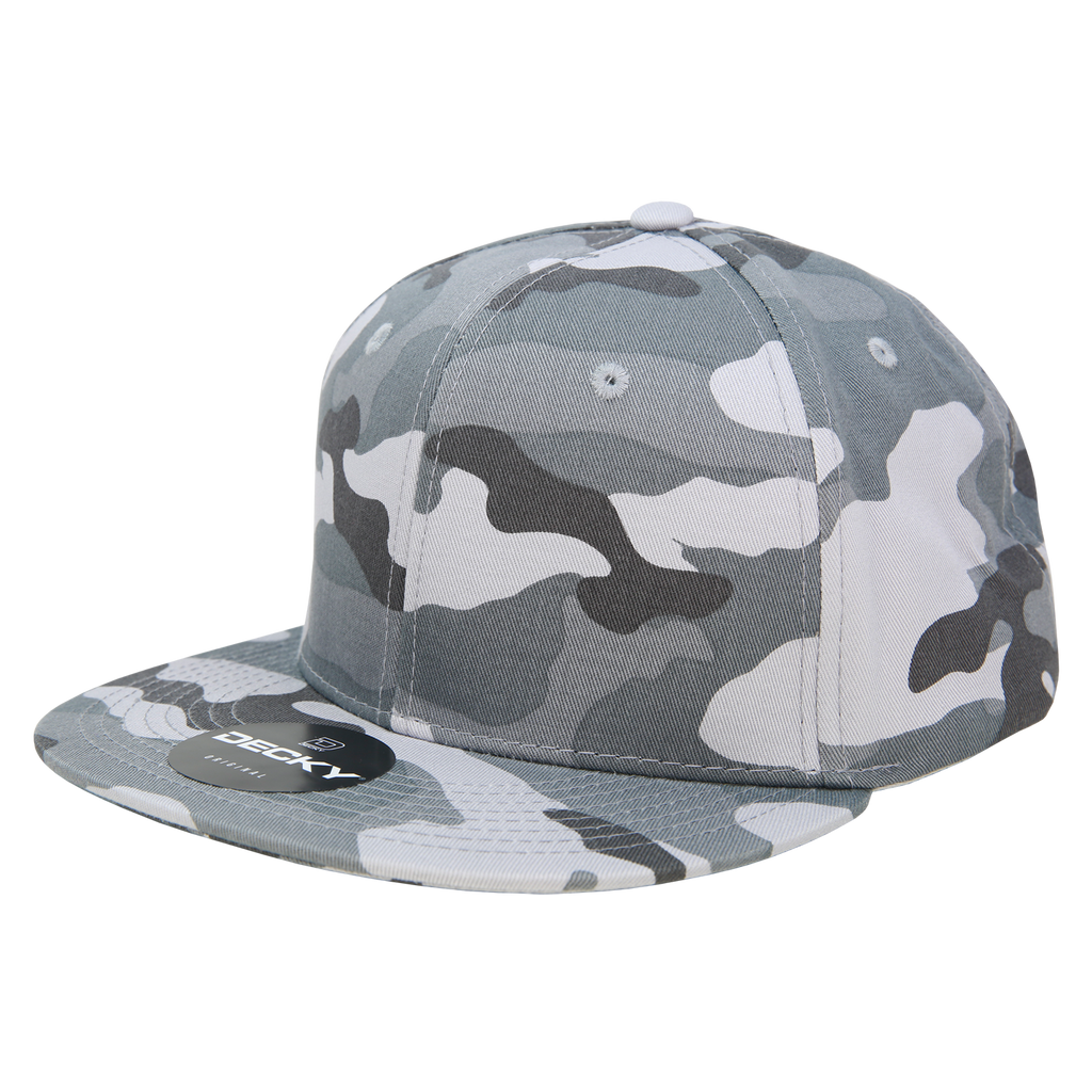 Decky 1047 6 Panel High Profile Structured Camo Snapback, ACU/ACU/ACU,          ACU