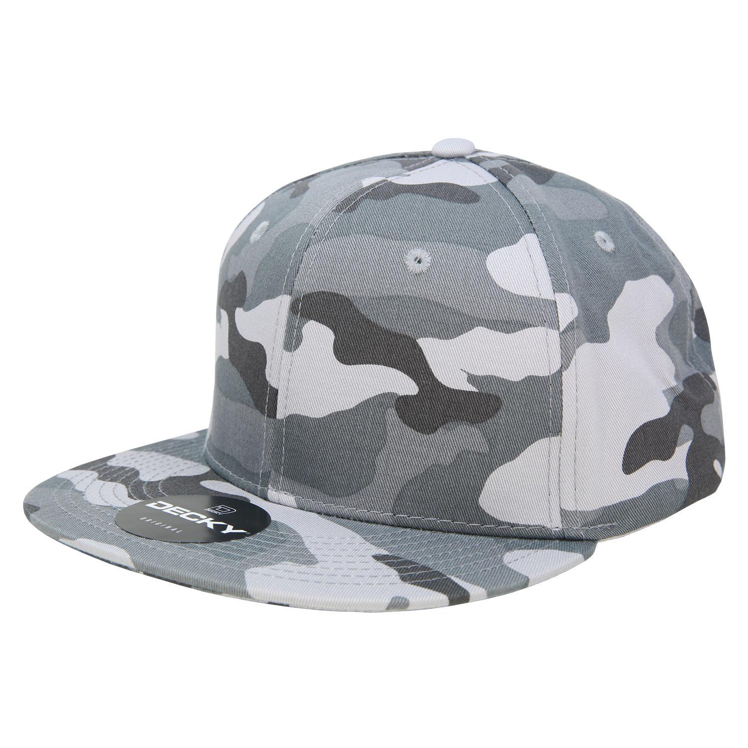 Decky 1047 6 Panel High Profile Structured Camo Snapback, ACU/ACU/ACU,          ACU
