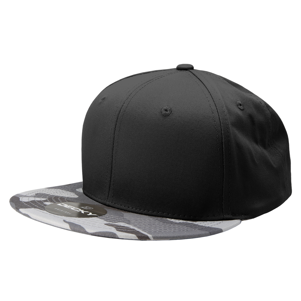 Decky 1047 6 Panel High Profile Structured Camo Snapback, ACU/ACU/ACU,          ACU