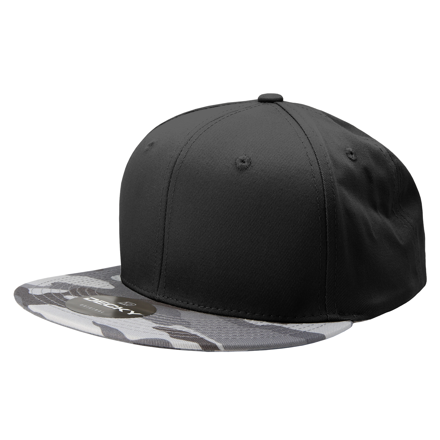 Decky 1047 6 Panel High Profile Structured Camo Snapback, ACU/ACU/ACU,          ACU