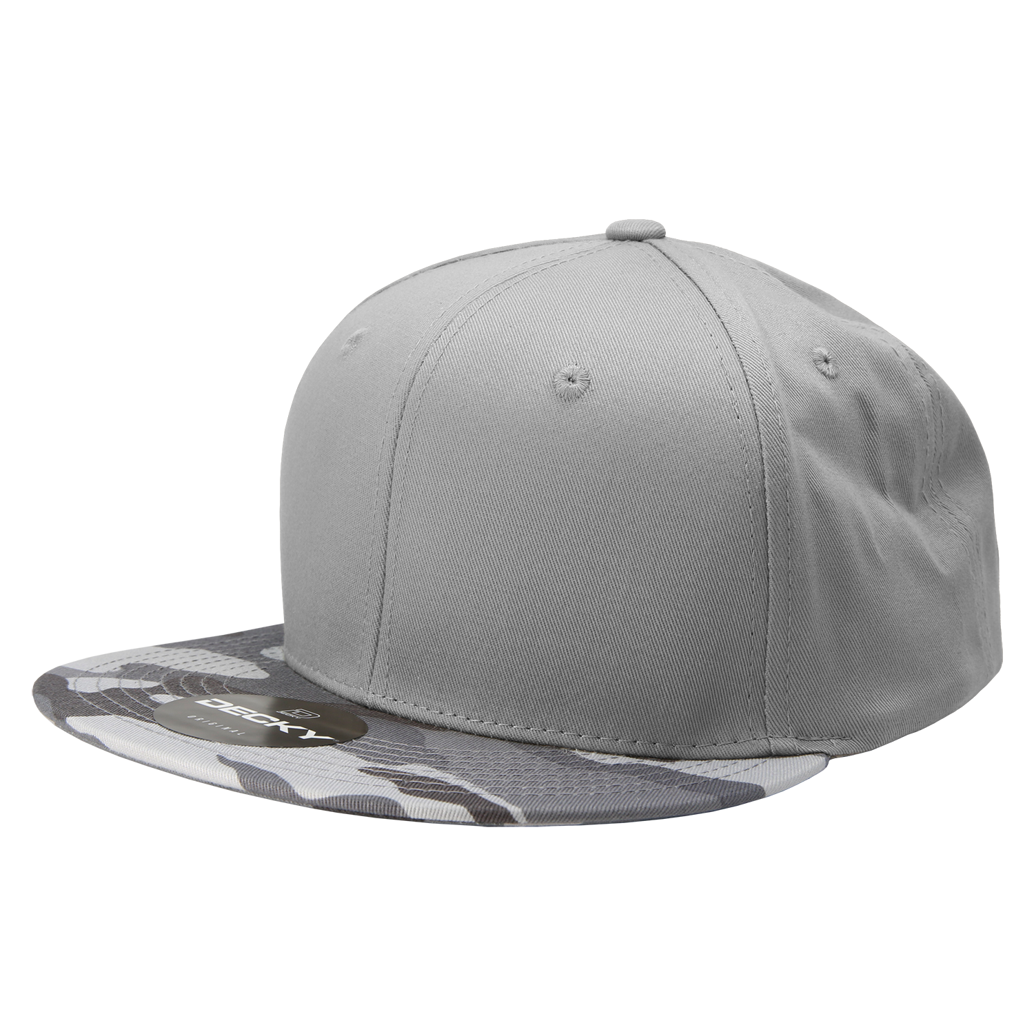 Decky 1047 6 Panel High Profile Structured Camo Snapback, ACU/ACU/ACU,          ACU