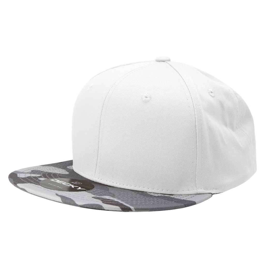 Decky 1047 6 Panel High Profile Structured Camo Snapback, ACU/ACU/ACU,          ACU