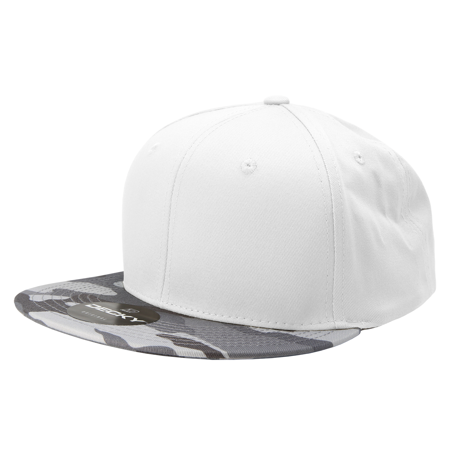Decky 1047 6 Panel High Profile Structured Camo Snapback, ACU/ACU/ACU,          ACU