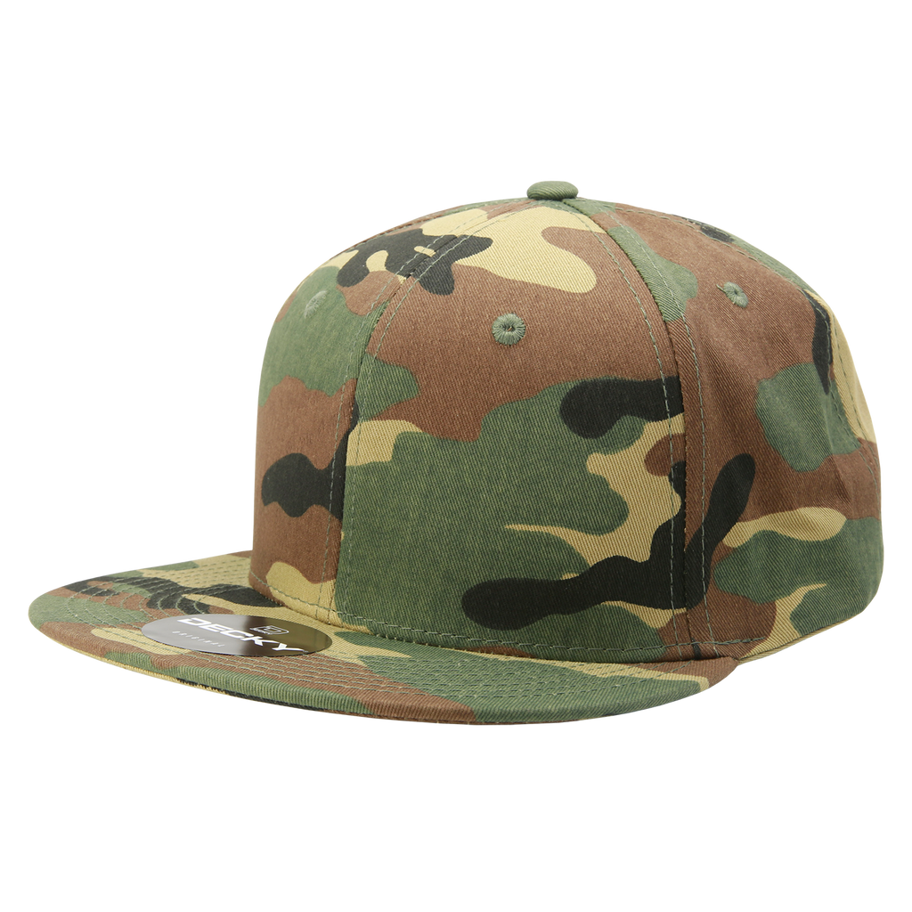 Decky 1047 6 Panel High Profile Structured Camo Snapback, ACU/ACU/ACU,          ACU