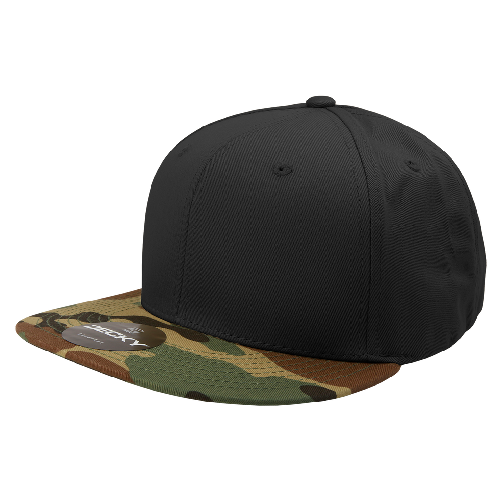 Decky 1047 6 Panel High Profile Structured Camo Snapback, ACU/ACU/ACU,          ACU
