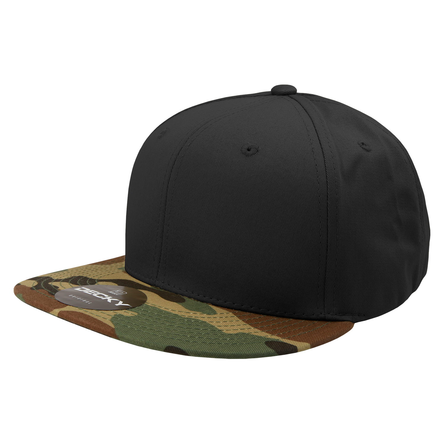 Decky 1047 6 Panel High Profile Structured Camo Snapback, ACU/ACU/ACU,          ACU