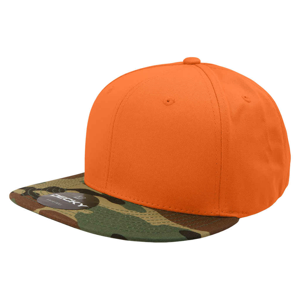 Decky 1047 6 Panel High Profile Structured Camo Snapback, ACU/ACU/ACU,          ACU