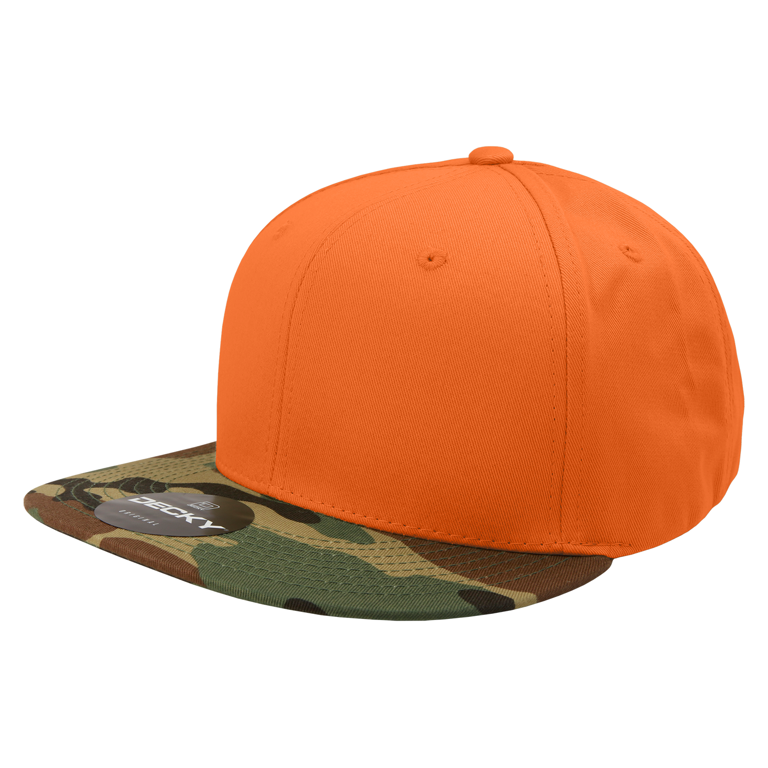 Decky 1047 6 Panel High Profile Structured Camo Snapback, ACU/ACU/ACU,          ACU