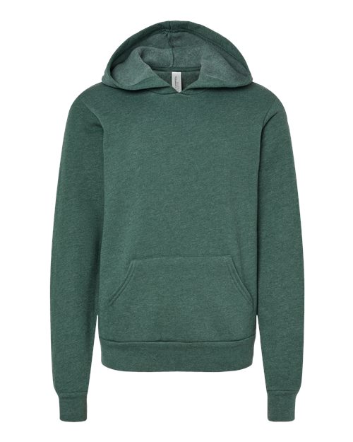 BELLA + CANVAS 3719Y Youth Sponge Fleece Hoodie Sweatshirt