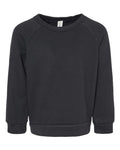 BELLA + CANVAS 3901T Toddler Sponge Fleece Raglan Crewneck Sweatshirt