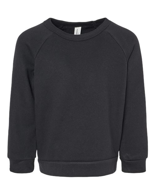 BELLA + CANVAS 3901T Toddler Sponge Fleece Raglan Crewneck Sweatshirt