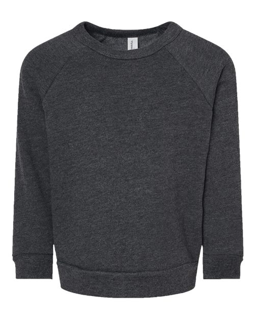 BELLA + CANVAS 3901T Toddler Sponge Fleece Raglan Crewneck Sweatshirt