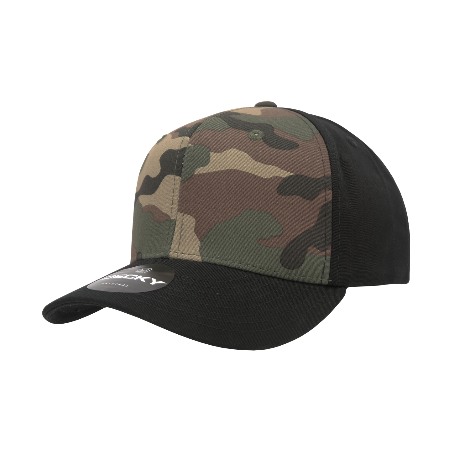 Decky 1048 6 Panel Mid Profile Structured Camo Cap