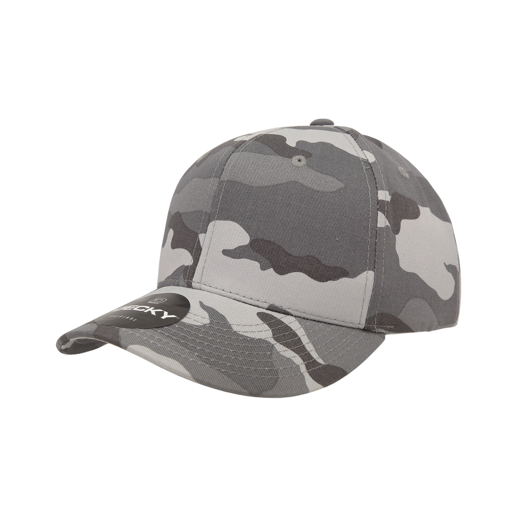 Decky 1048 6 Panel Mid Profile Structured Camo Cap