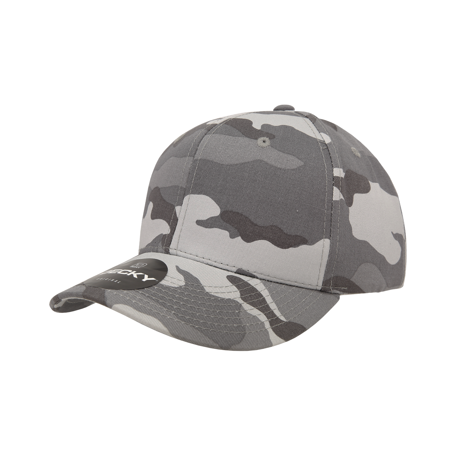 Decky 1048 6 Panel Mid Profile Structured Camo Cap