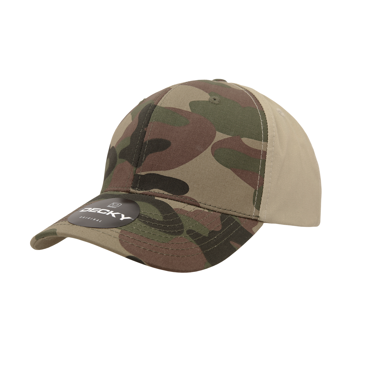 Decky 1048 6 Panel Mid Profile Structured Camo Cap