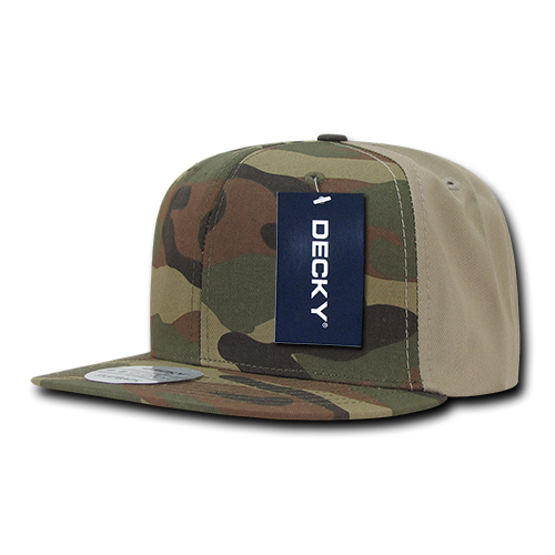 Decky 1049 6 Panel High Profile Structured Camo Snapback