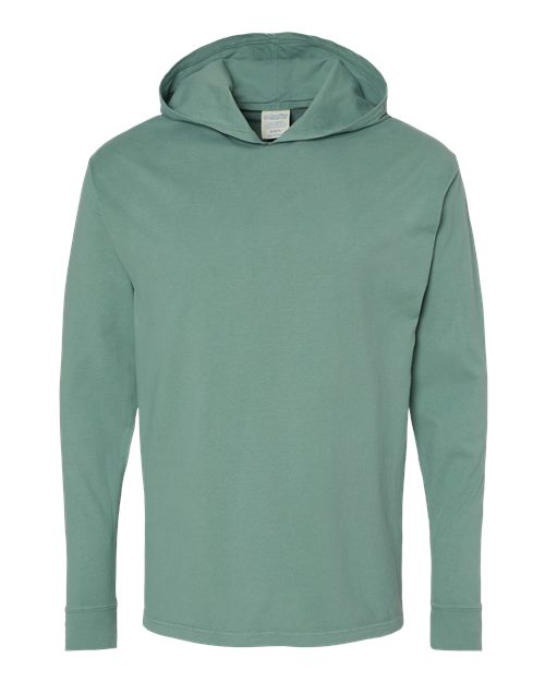 ComfortWash by Hanes GDH280 Unisex Garment-Dyed Jersey Hooded Long Sleeve T-Shirt