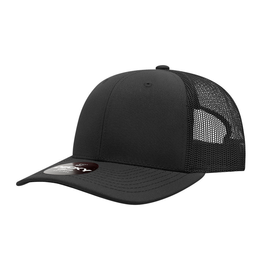 Decky 1053 6 Panel Mid Profile Structured Acrylic/Polyester Trucker
