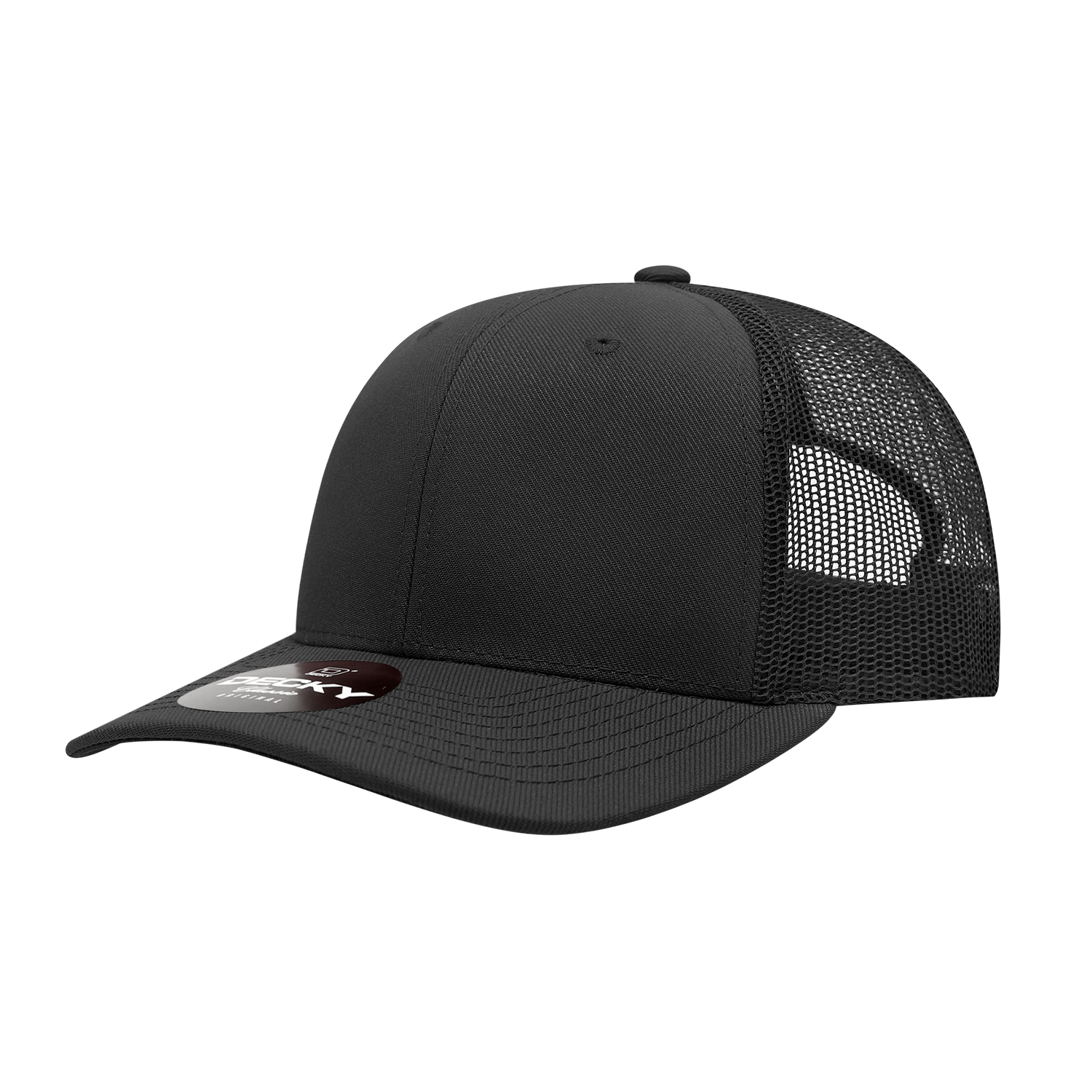 Decky 1053 6 Panel Mid Profile Structured Acrylic/Polyester Trucker
