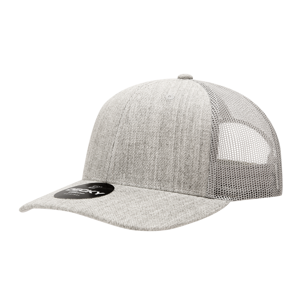 Decky 1053 6 Panel Mid Profile Structured Acrylic/Polyester Trucker