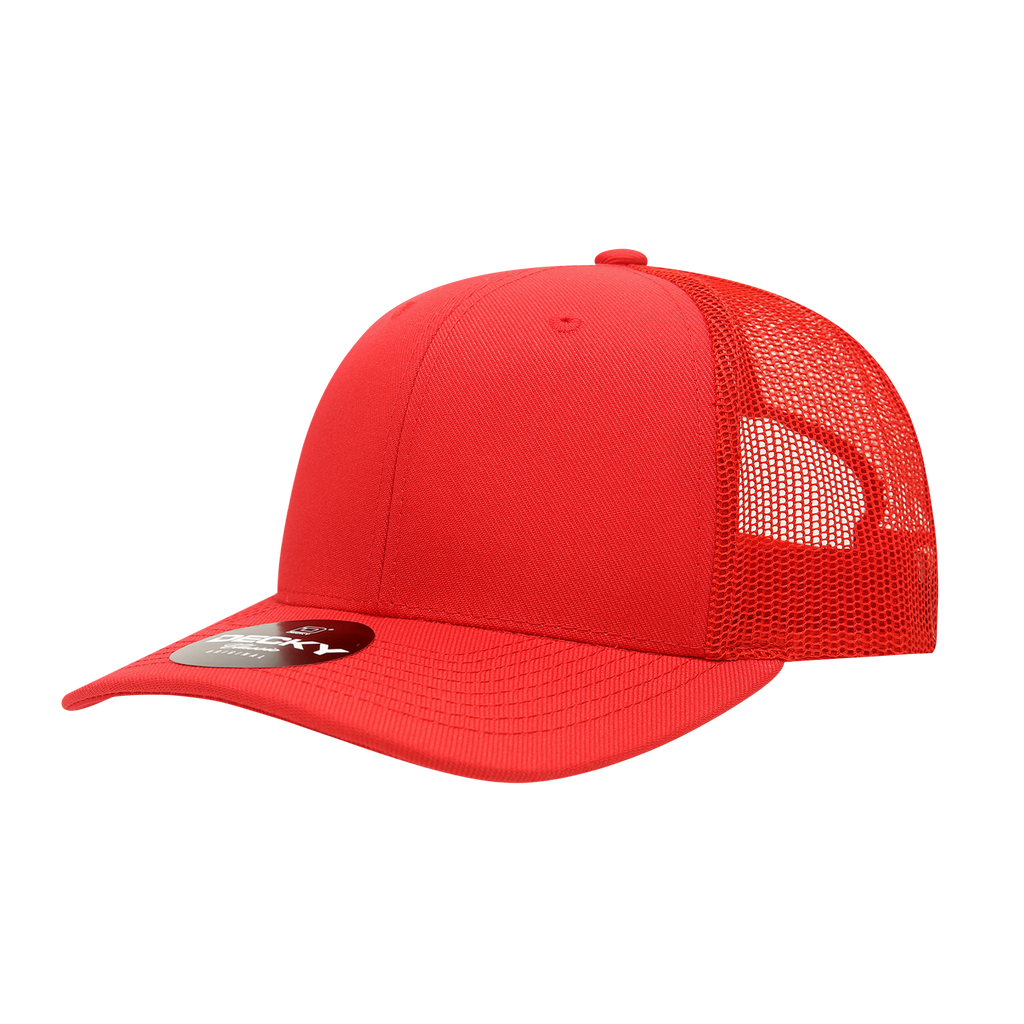 Decky 1053 6 Panel Mid Profile Structured Acrylic/Polyester Trucker
